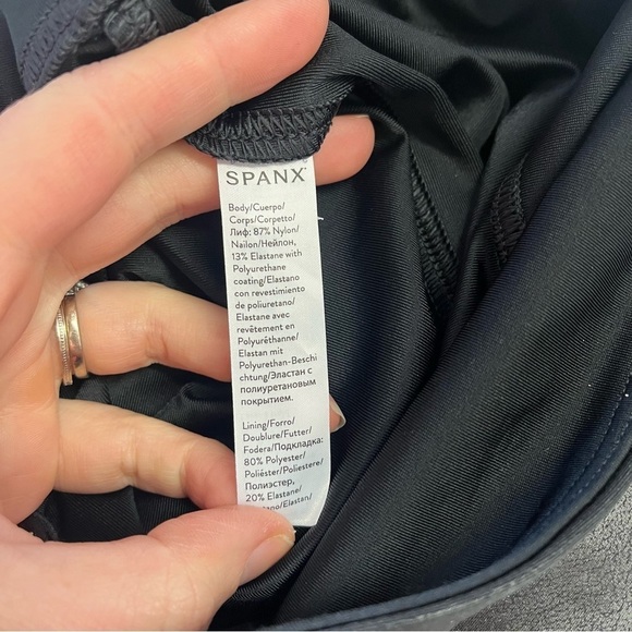 SPANX x REVOLVE Faux Leather High Waisted Leggings - Picture 8 of 10